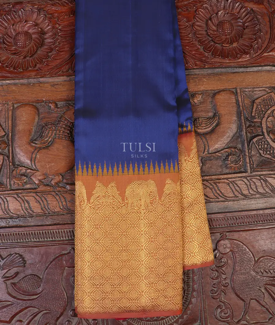 Blue Kanjivaram Silk Saree T337247-image