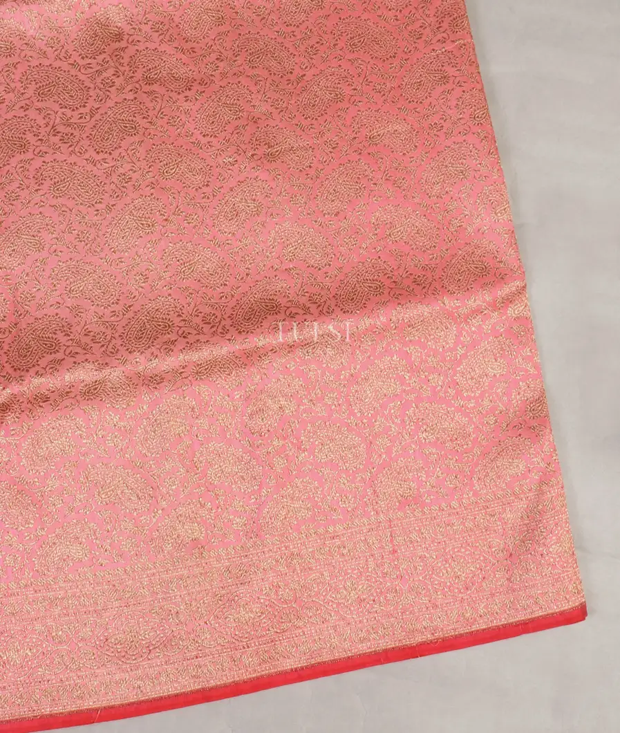 Pink Banaras Silk Saree T594096-image