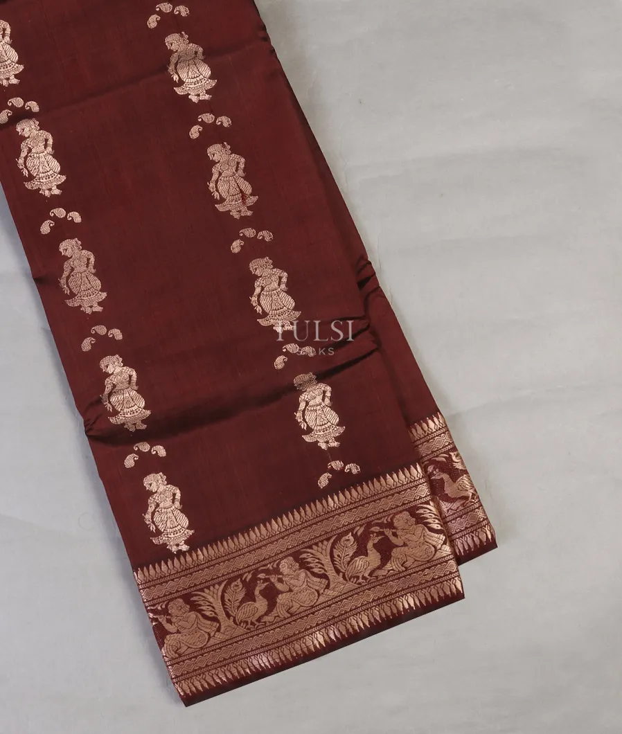 Brown Baluchari Silk Saree T594439-image