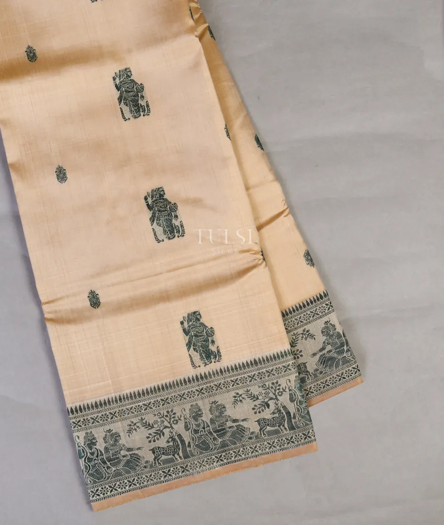 Beige Baluchari Silk Saree T588130-image