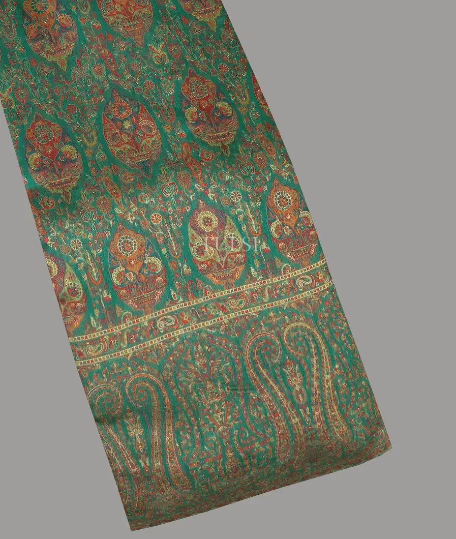 Green Kashmir Kani Silk Saree T439060-image