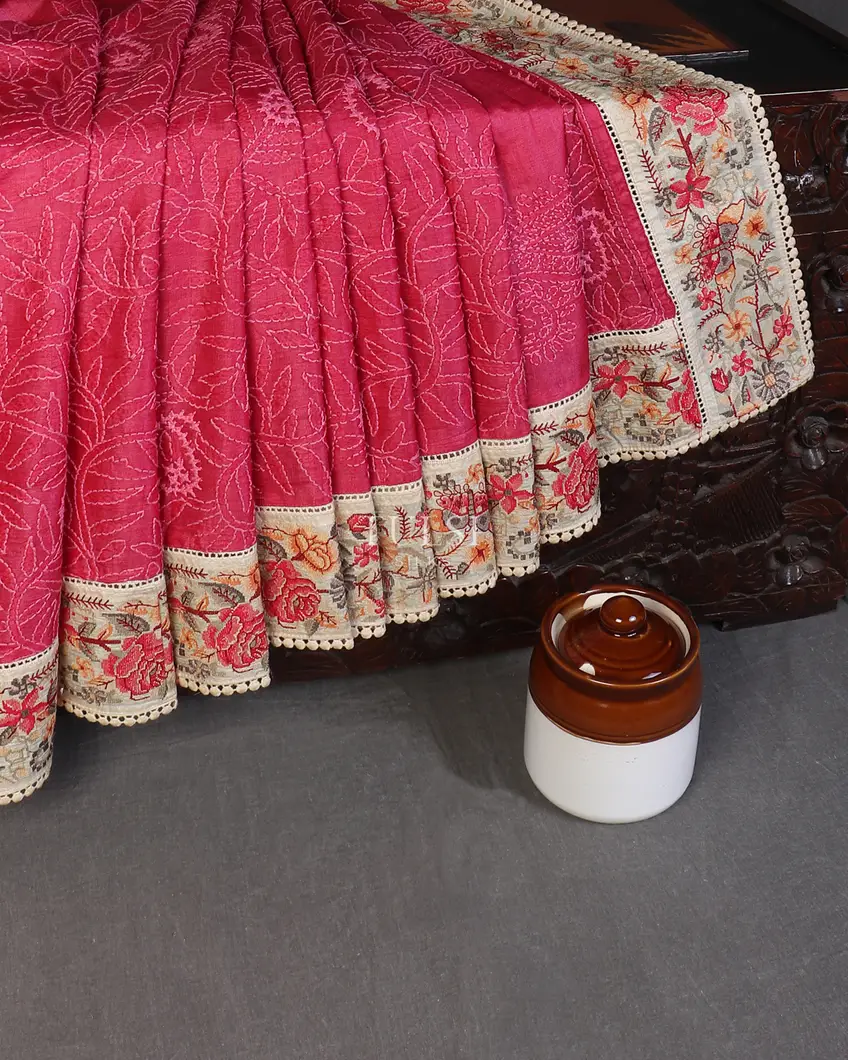 rani-pink-tussar-kantha-work-saree-t593908-t593908-b