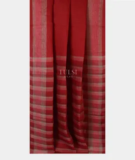 red-handwoven-linen-saree-t585913-t585913-b