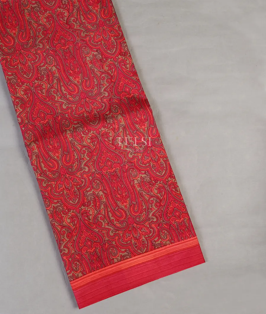 Multicolour Printed Silk Saree T591656-image