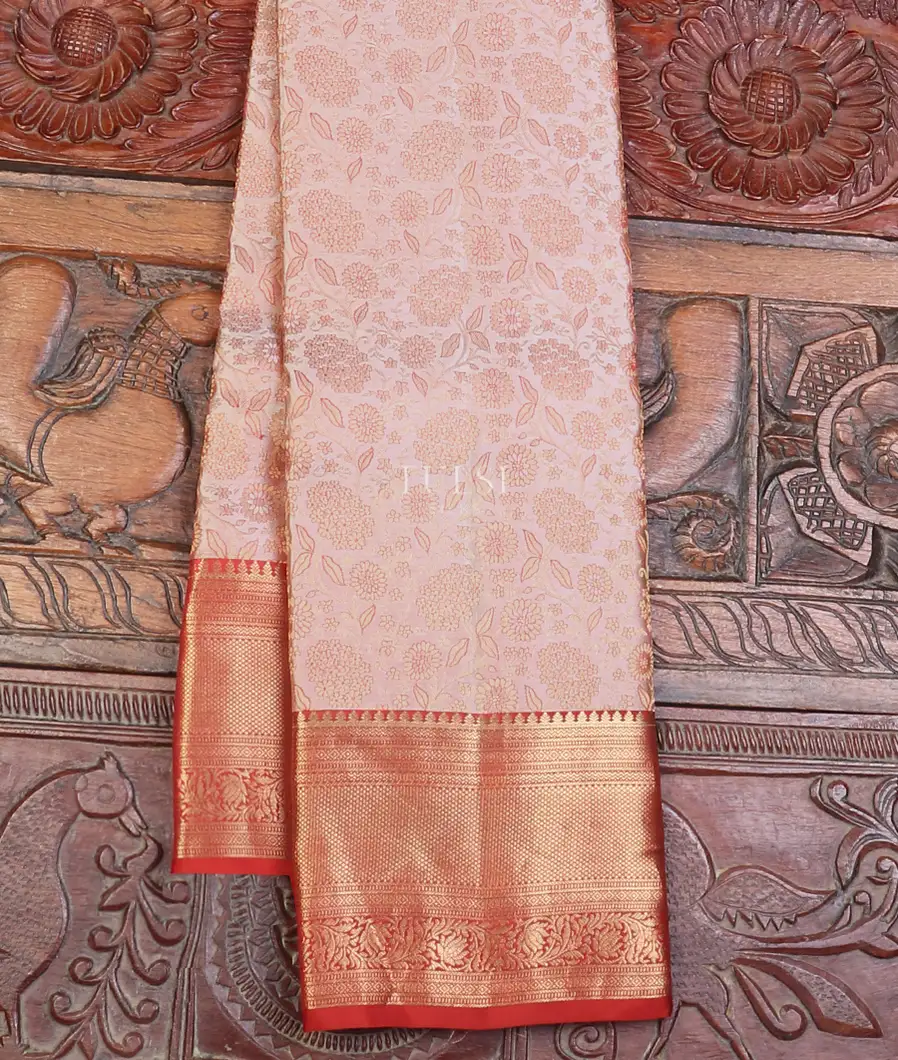 Greyish Pink Soft Silk Saree T596696-image