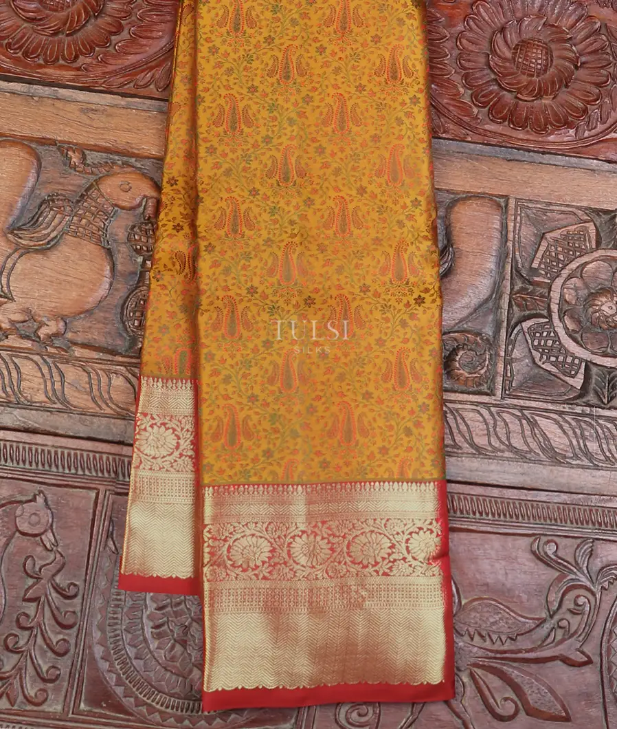 Yellow Soft Silk Saree T598351-image