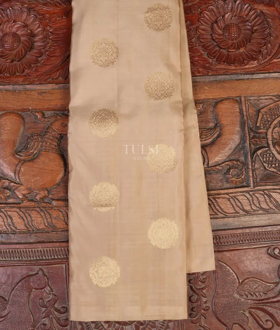Beige Kanjivaram Silk Saree T598927-image