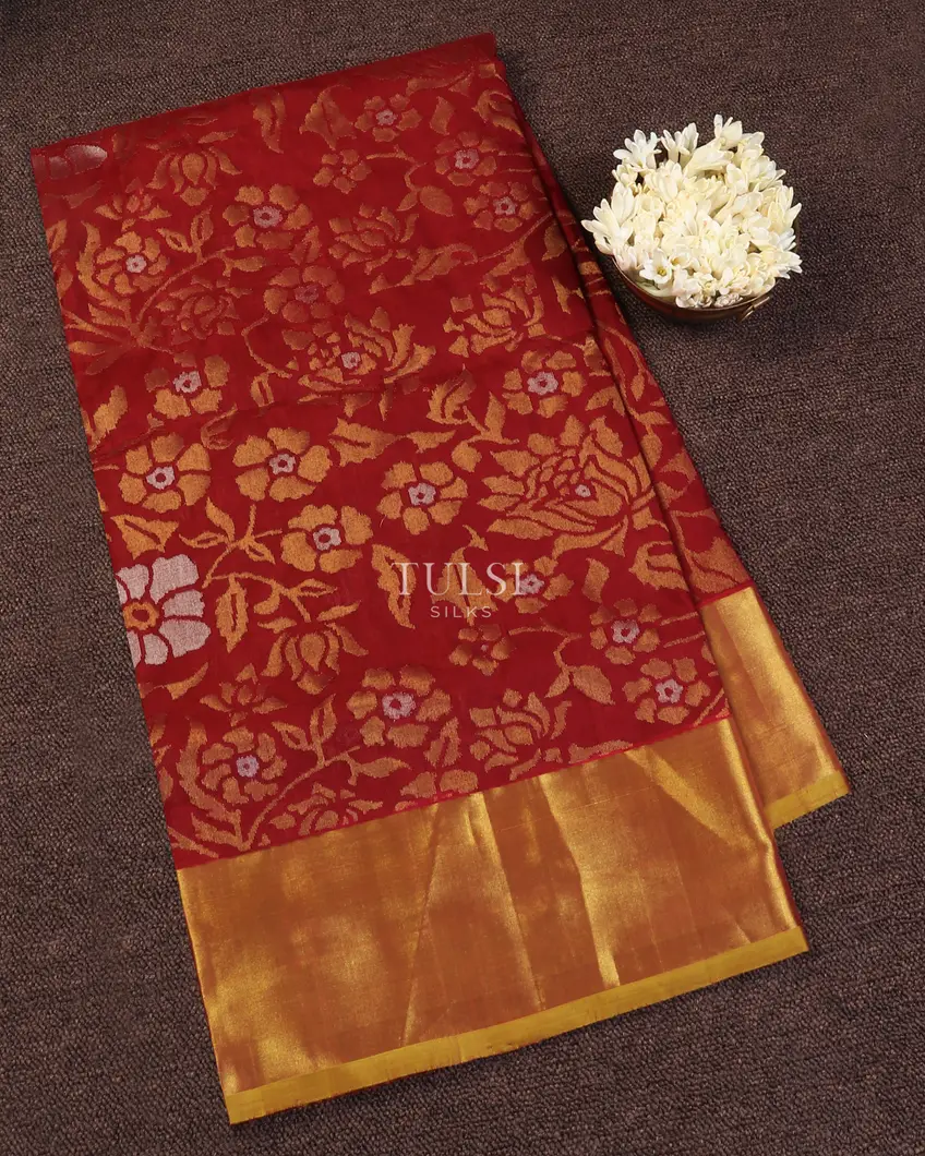 Red Uppada Silk Saree T599710-image