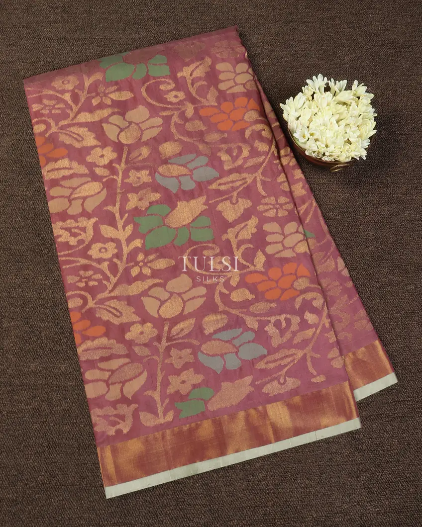 Pink Uppada Silk Saree T589162-1-image