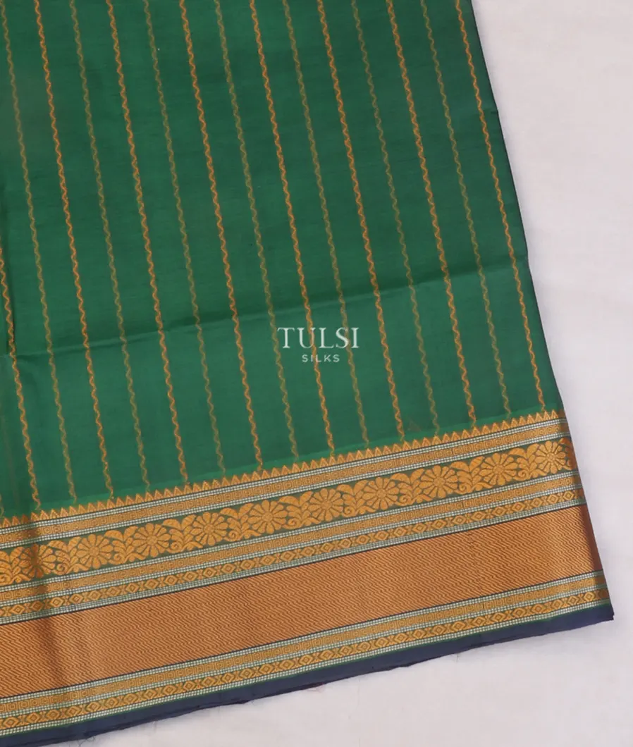 Green Silk Cotton Saree T586613-image
