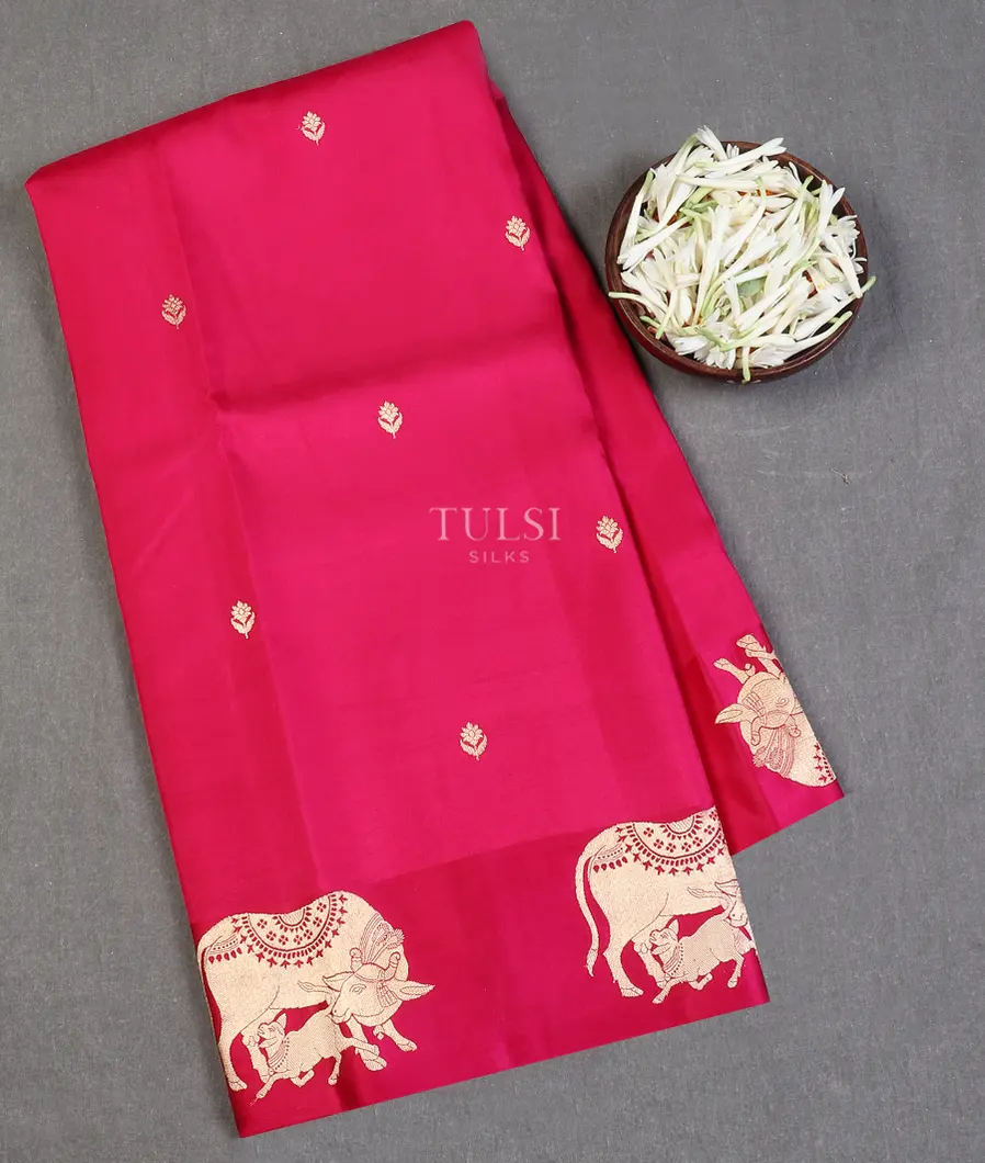 Pink Banaras Silk Saree T588752-image