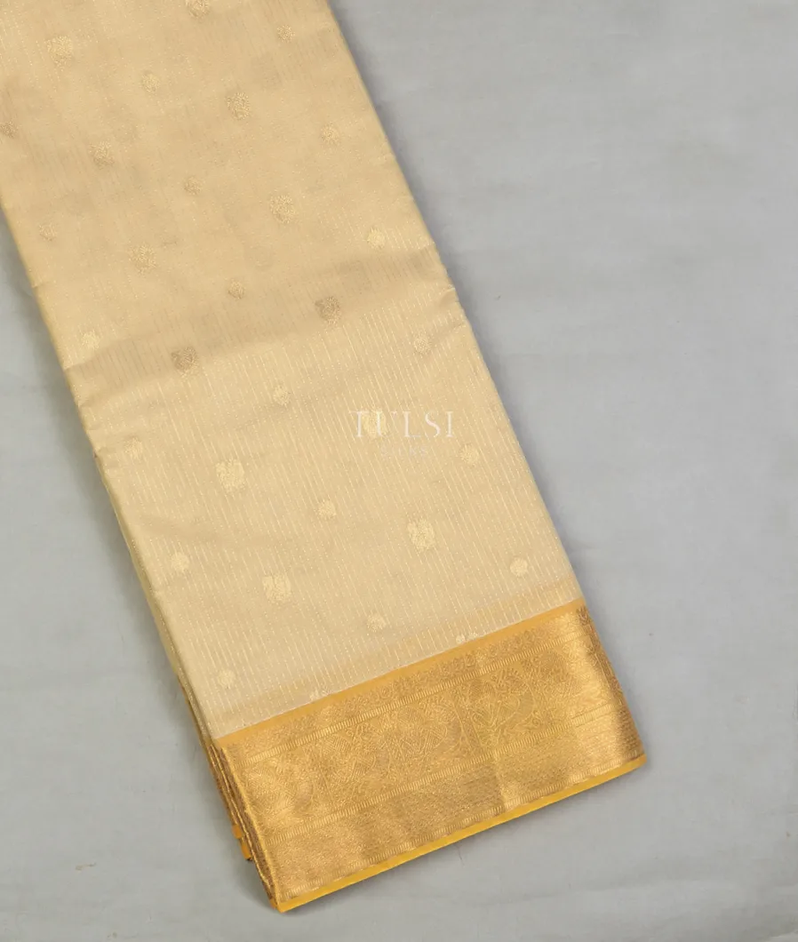 Beige Silk Cotton Saree T597804-image