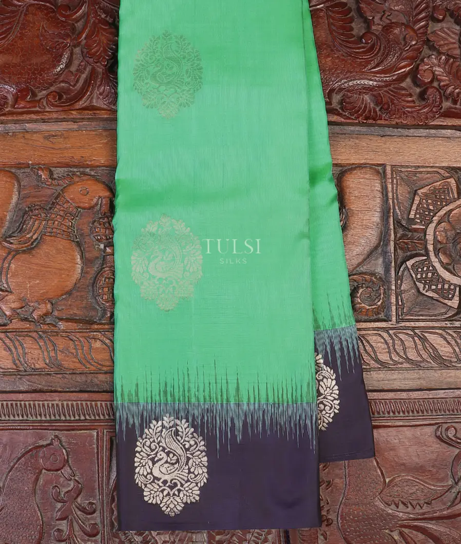 Green Soft Silk Saree T536004-image