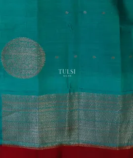 peacock-blue-banaras-tussar-saree-t592193-t592193-d