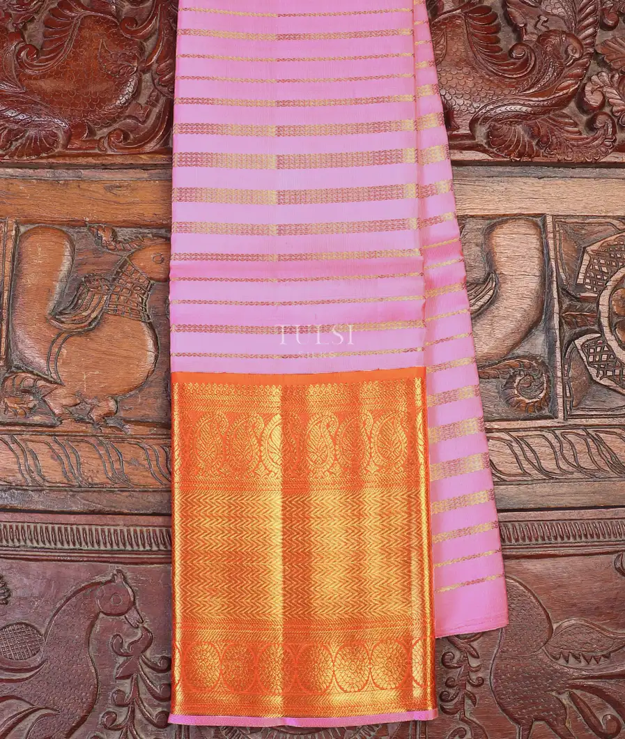 Lavender Kanjivaram Silk Pavadai T599831-image