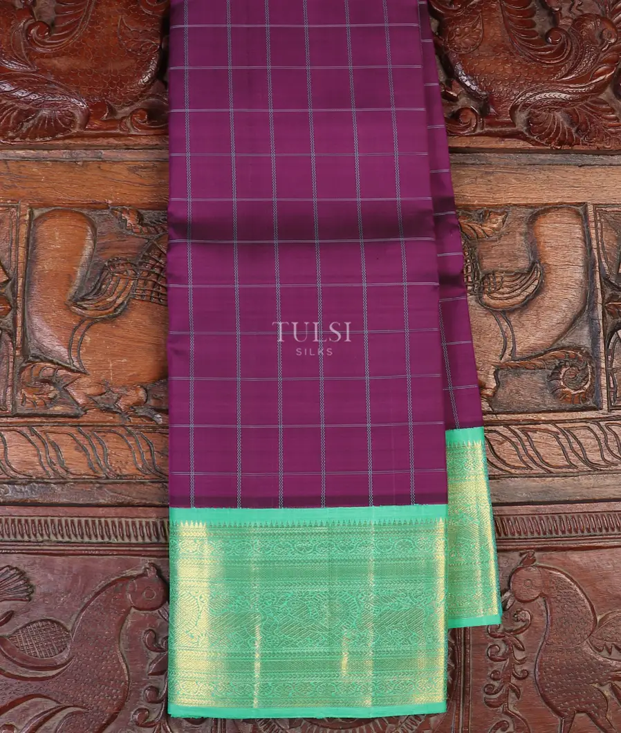 Purple Kanjivaram Silk Saree T590372-image