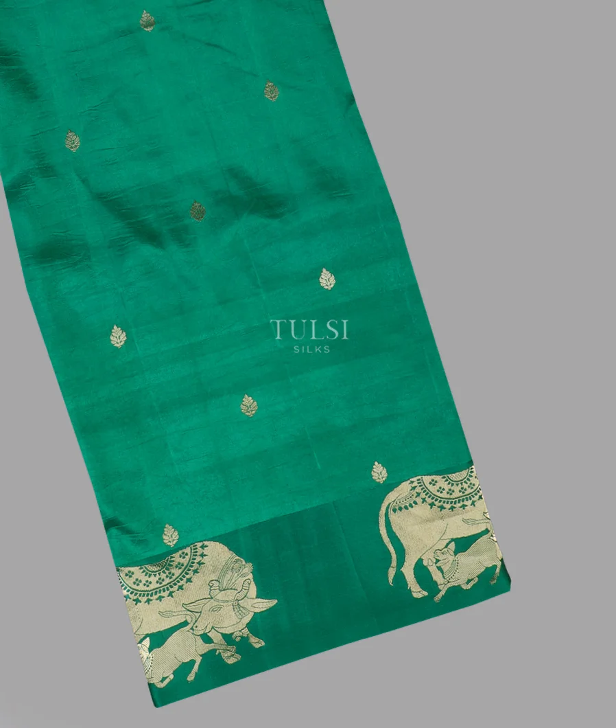 Green Banaras Silk Saree T583810-image