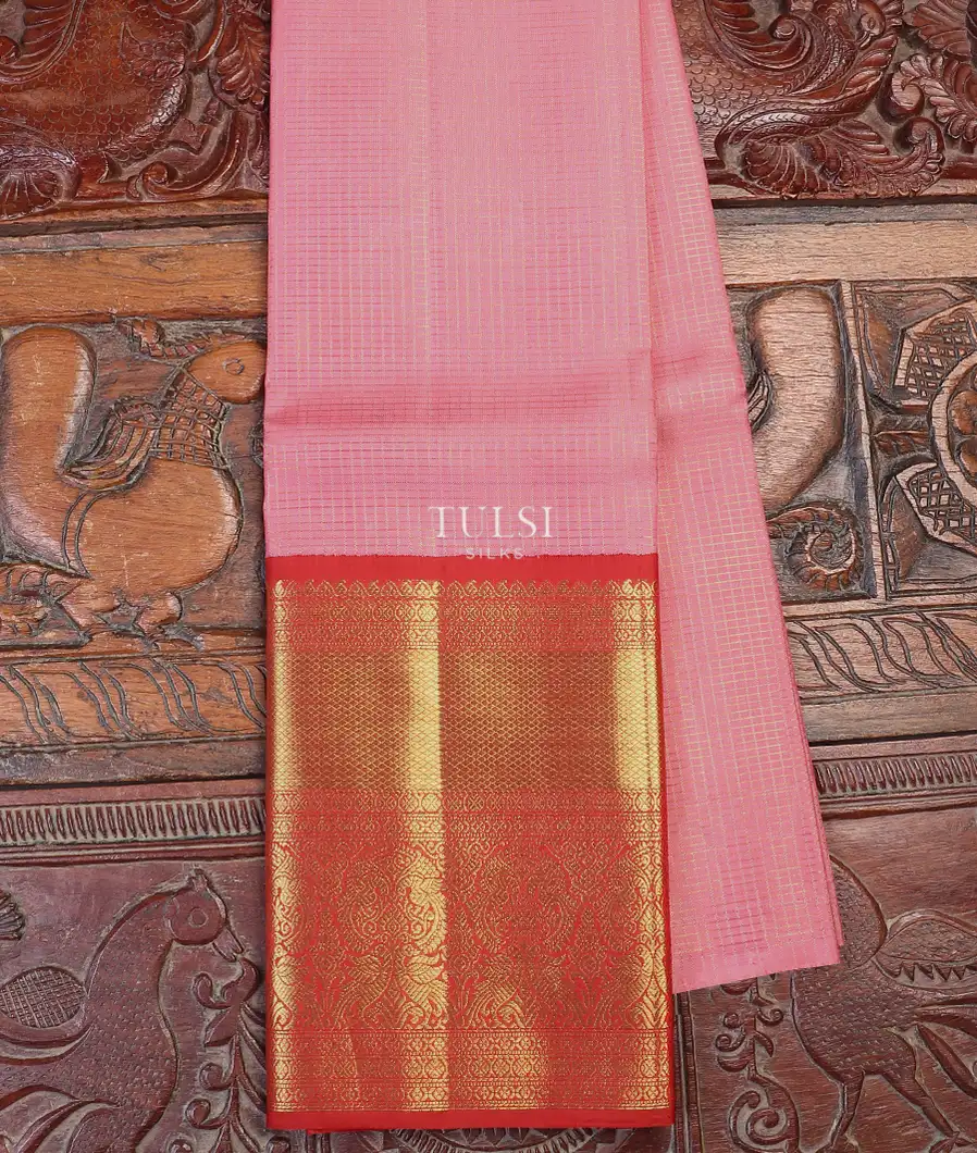 Pink Kanjivaram Silk Pavadai T593773-image