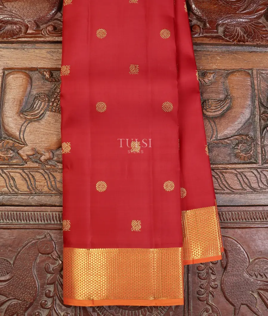 Red Kanjivaram Silk Saree T590209-image