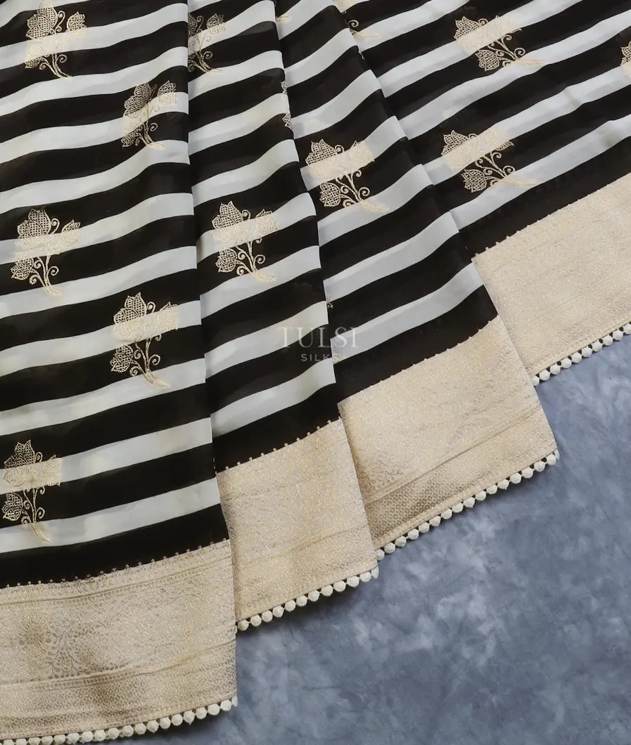 black-and-off-white--georgette-saree-t602477-t602477-b