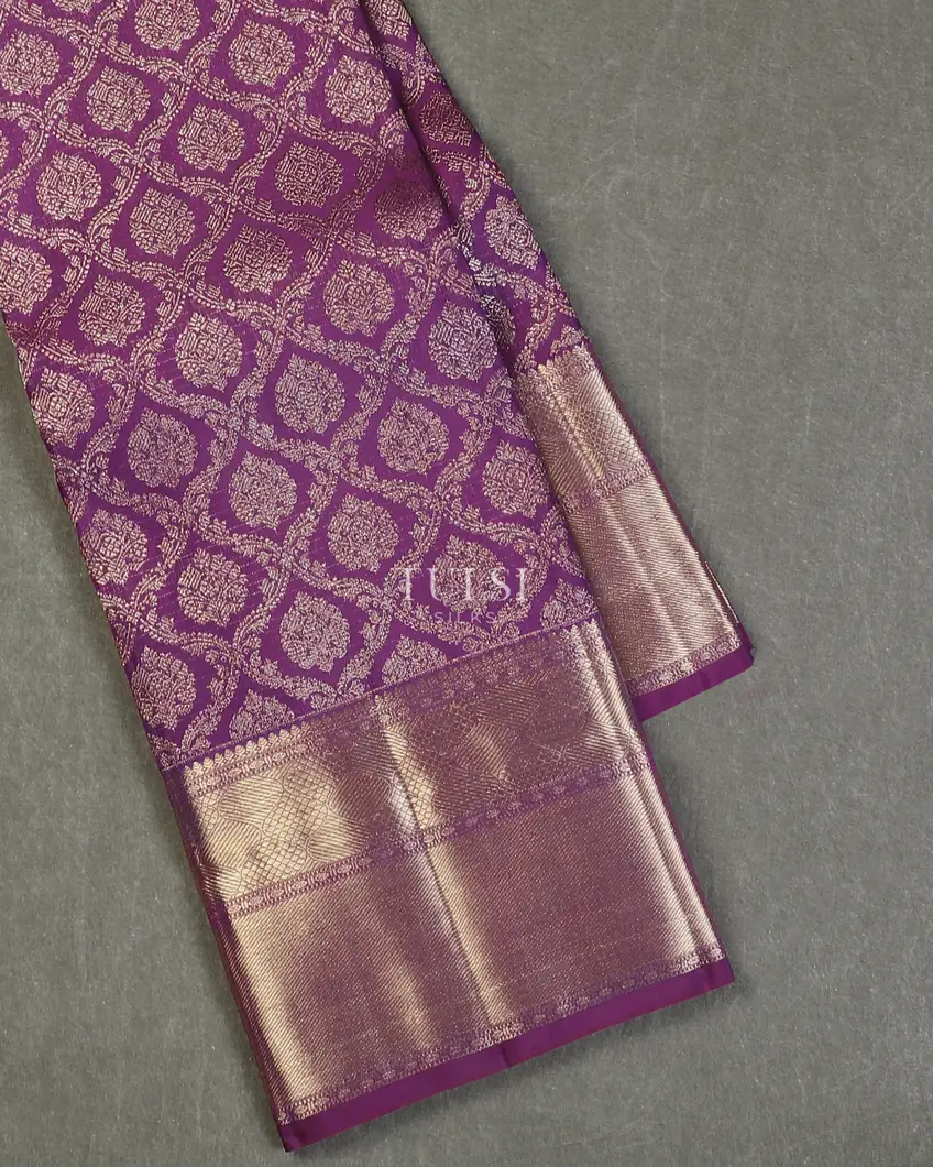 Purple Kanjivaram Silk Saree T599802-image