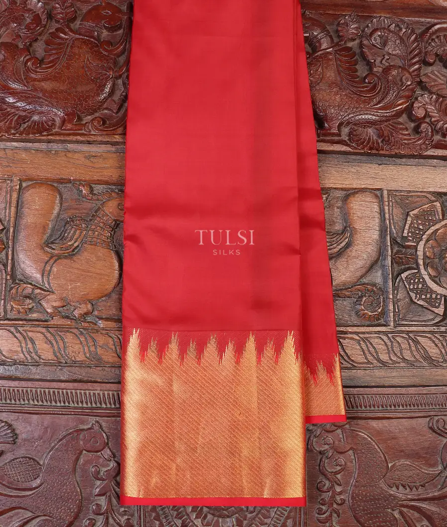 Red Soft Silk Saree T578103-image