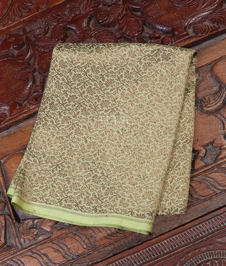 Pale Green Banaras Tussar Blouse T495717-image