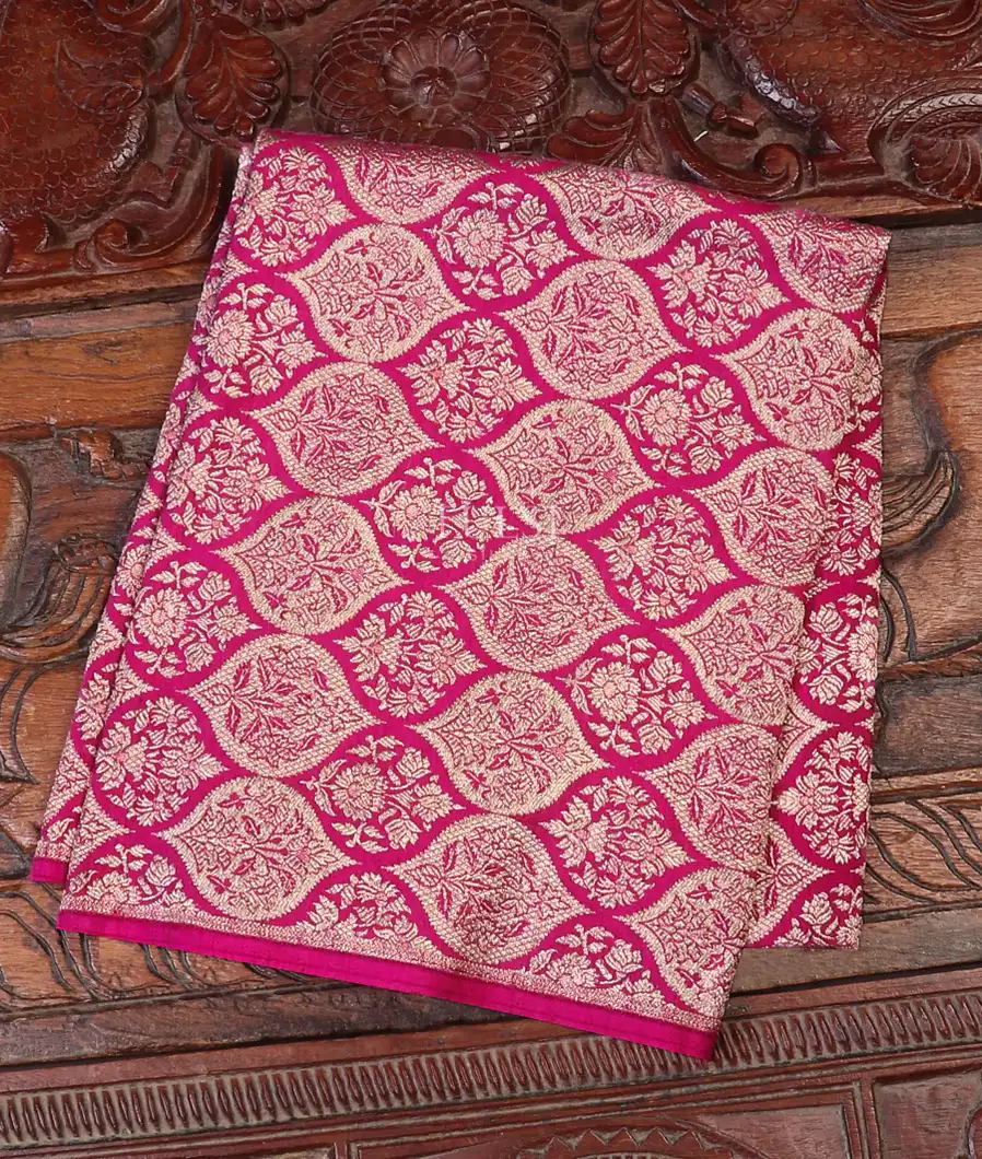 Pink Banaras Silk Blouse T437850-image