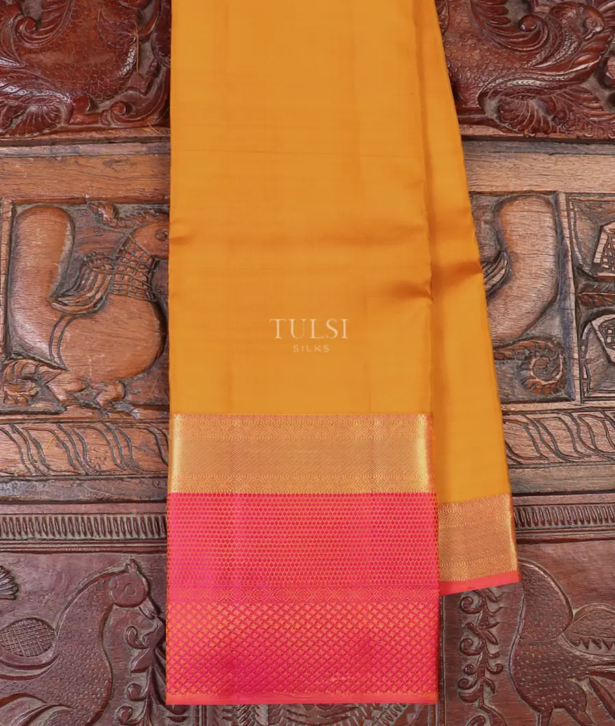 Yellow Soft Silk Saree T582202-image