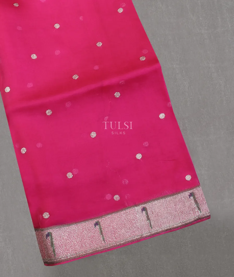 Pink Kora Organza Embroidery Saree T600990-image