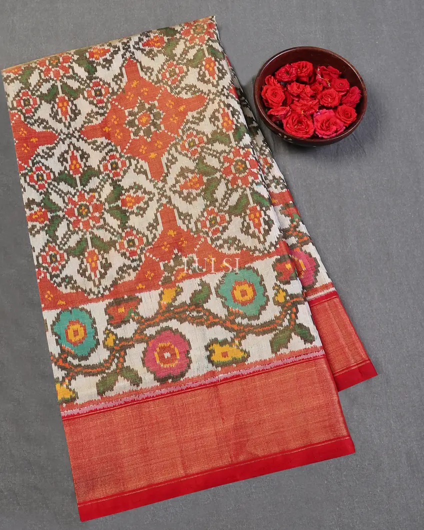 Multicolour Tissue Patola Silk Saree T598050-image