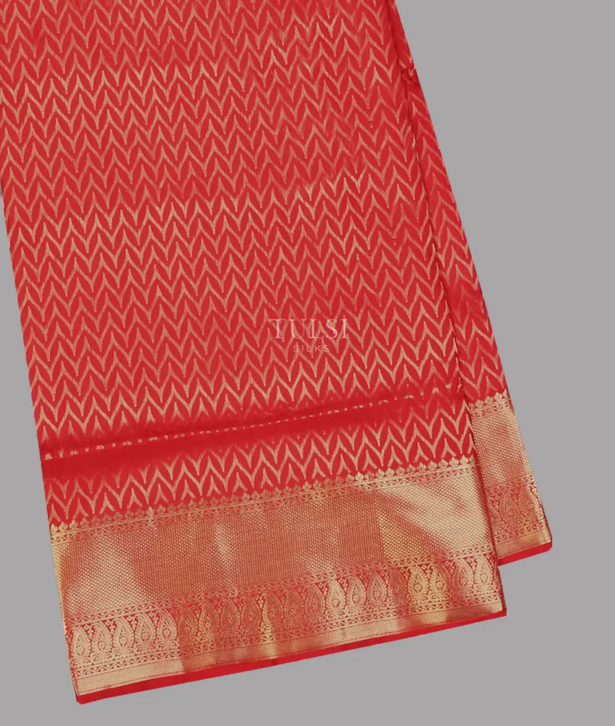 Red Soft Silk Saree T585364-image