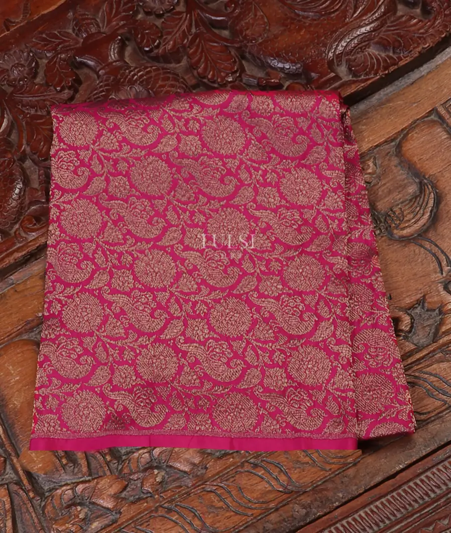 Pink Banaras Silk Blouse T600730-image