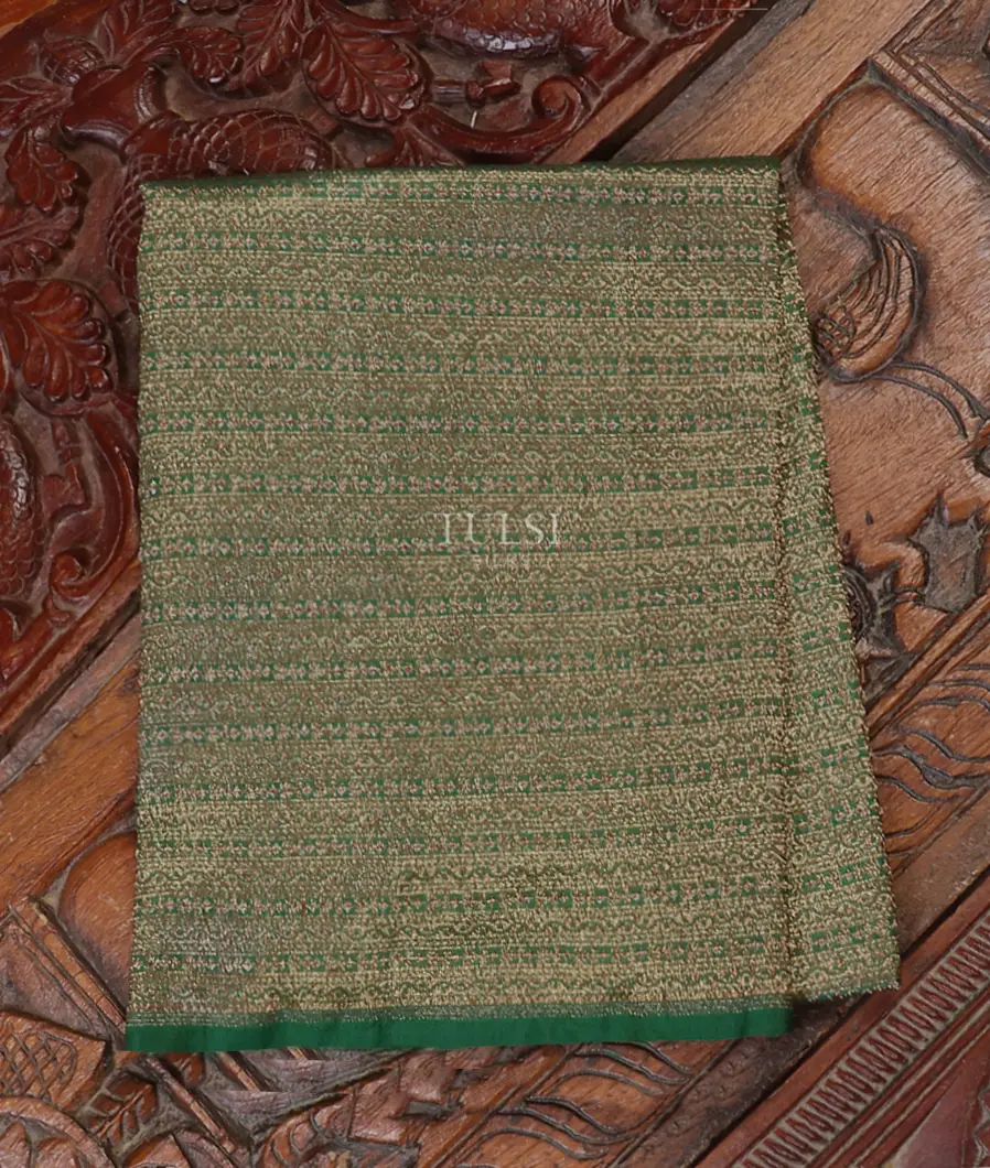 Green Banaras Silk Blouse T600690-image