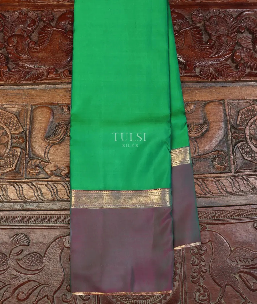 Green Soft Silk Saree T562139-1-image