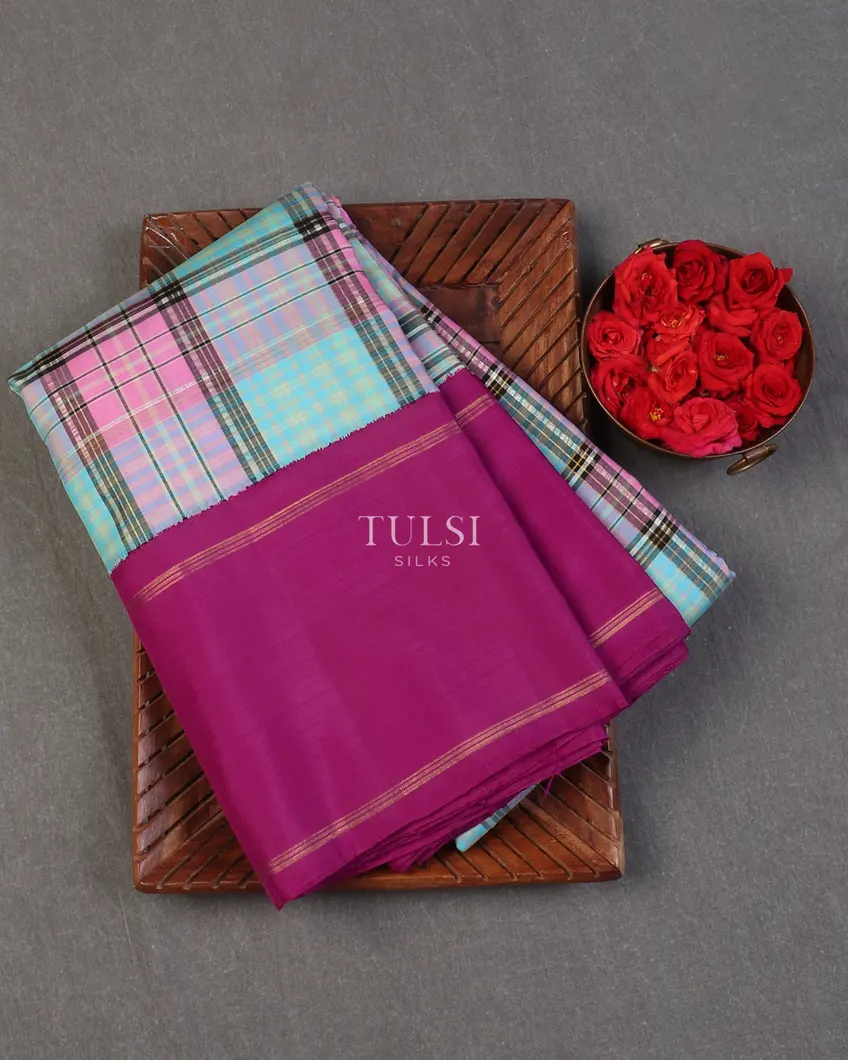 Multicolour Kanjivaram Silk Saree T343734-1-image