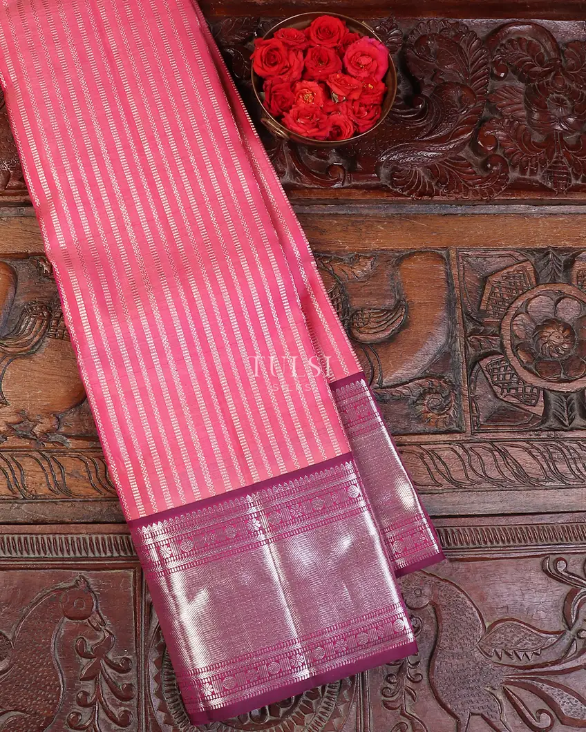 Pink Kanjivaram Silk Saree T601486-image