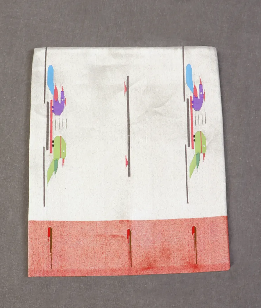 Silver Paithani Silk Blouse T598027-image