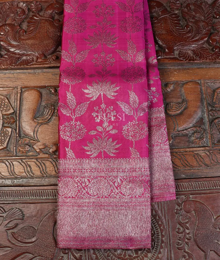 Purple Pink Kanjivaram Silk Saree T599798-image