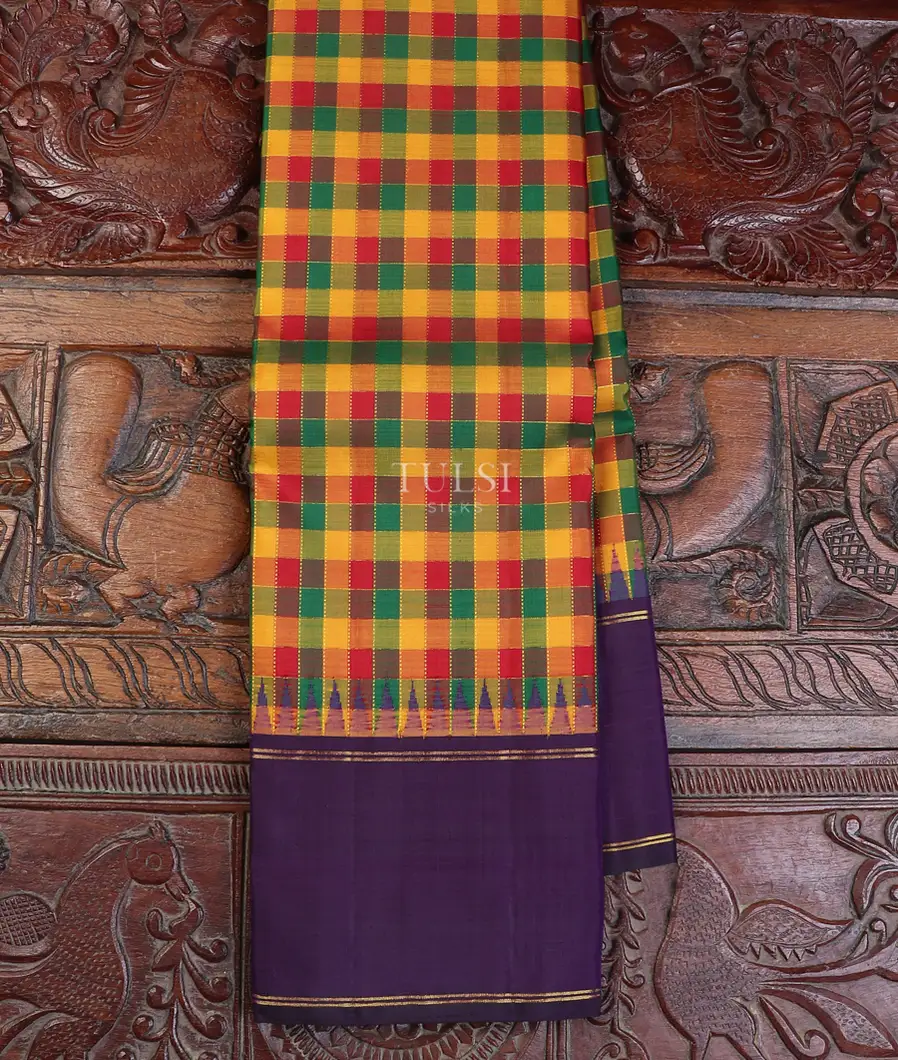 Multicolour Kanjivaram Silk Saree T602499-image