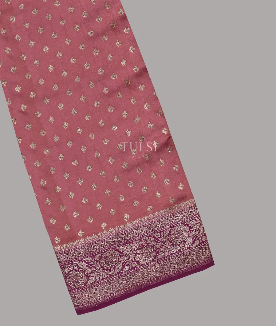 Pink Banaras Silk Saree T605159-image