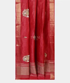 pinkish-red-linen-embroidery-saree-t587194-t587194-b