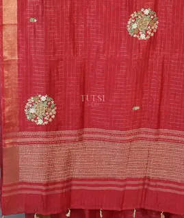 pinkish-red-linen-embroidery-saree-t587194-t587194-d