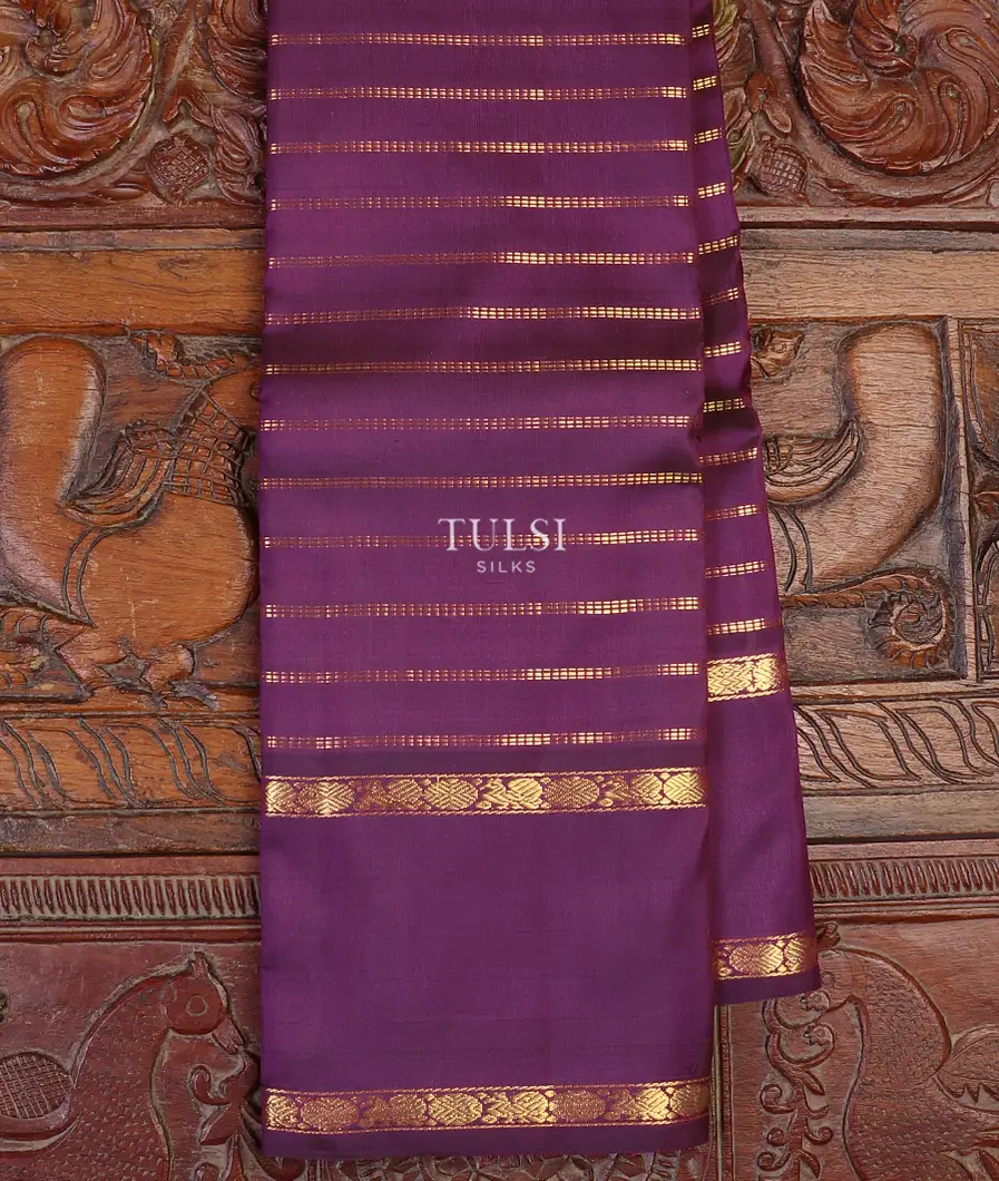 Purple Kanjivaram Silk Saree T583248-image