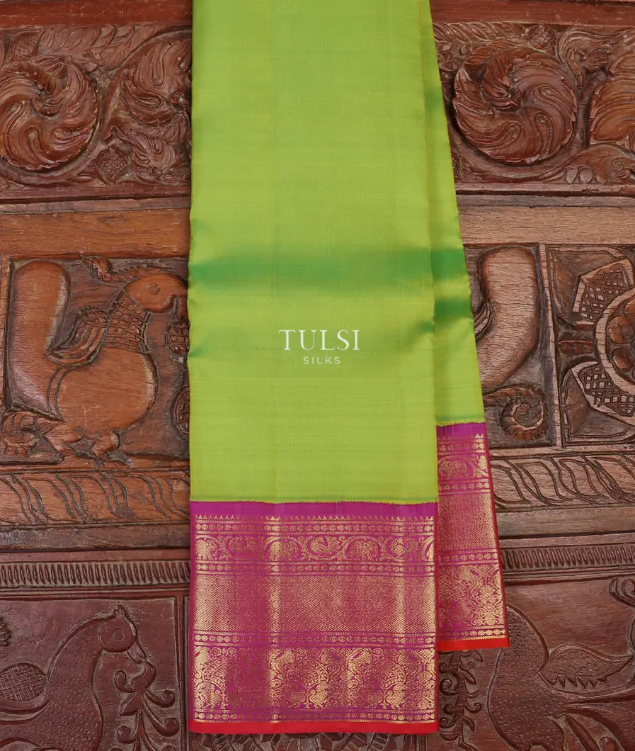 Yellowish Green Kanjivaram Silk Saree T601642-image
