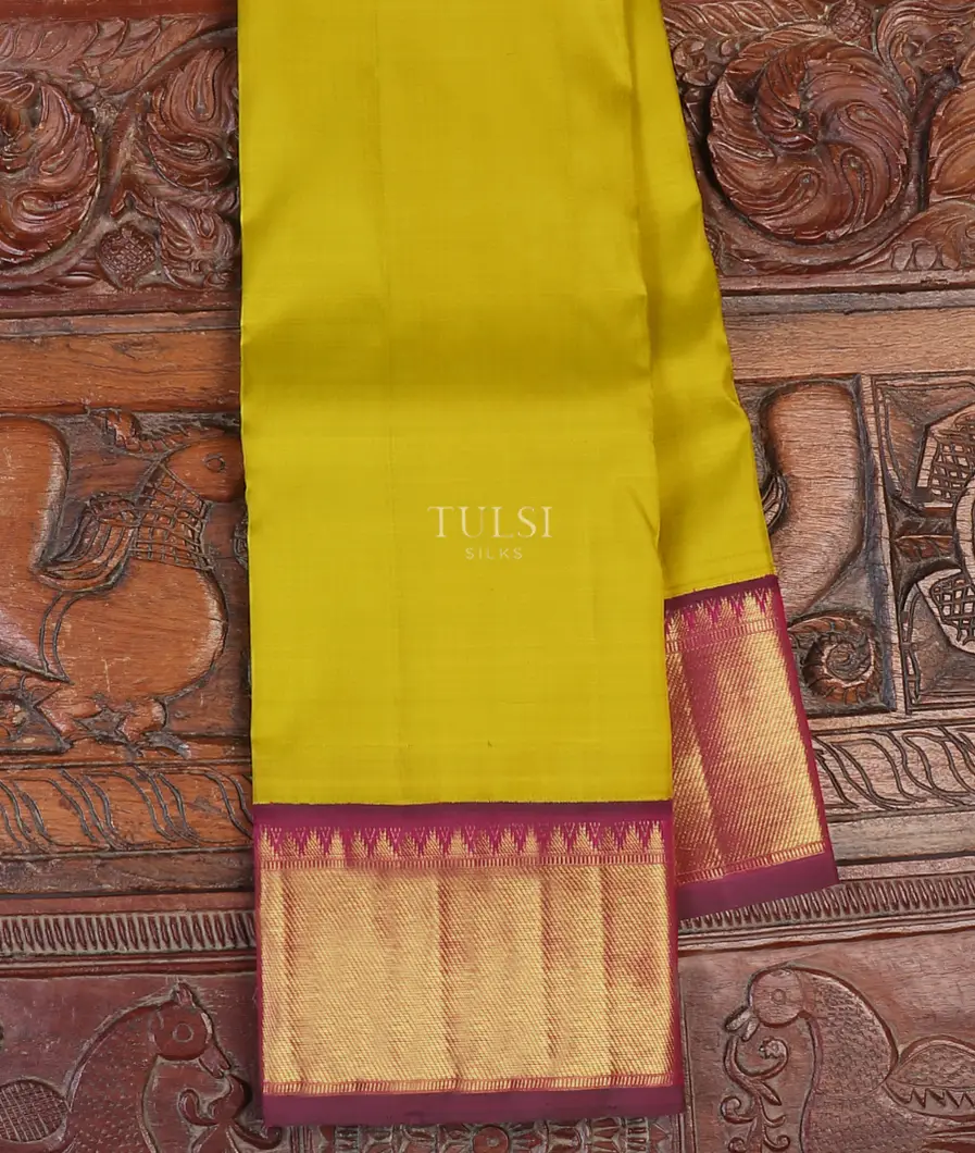 Yellowish Green Kanjivaram Silk Saree T601634-image