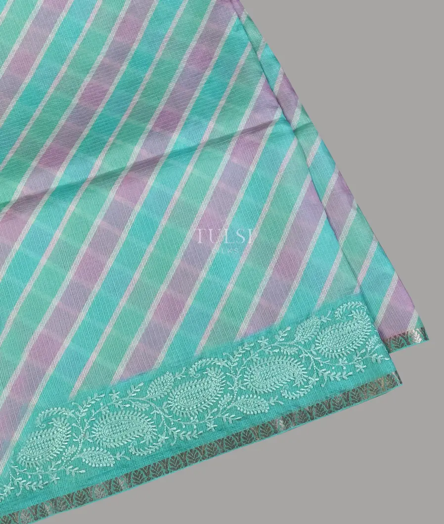 Multicolour Silk Kota Embroidery Saree T604882-image
