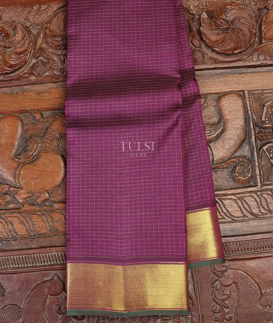 Purple Kanjivaram Silk Saree T601925-image