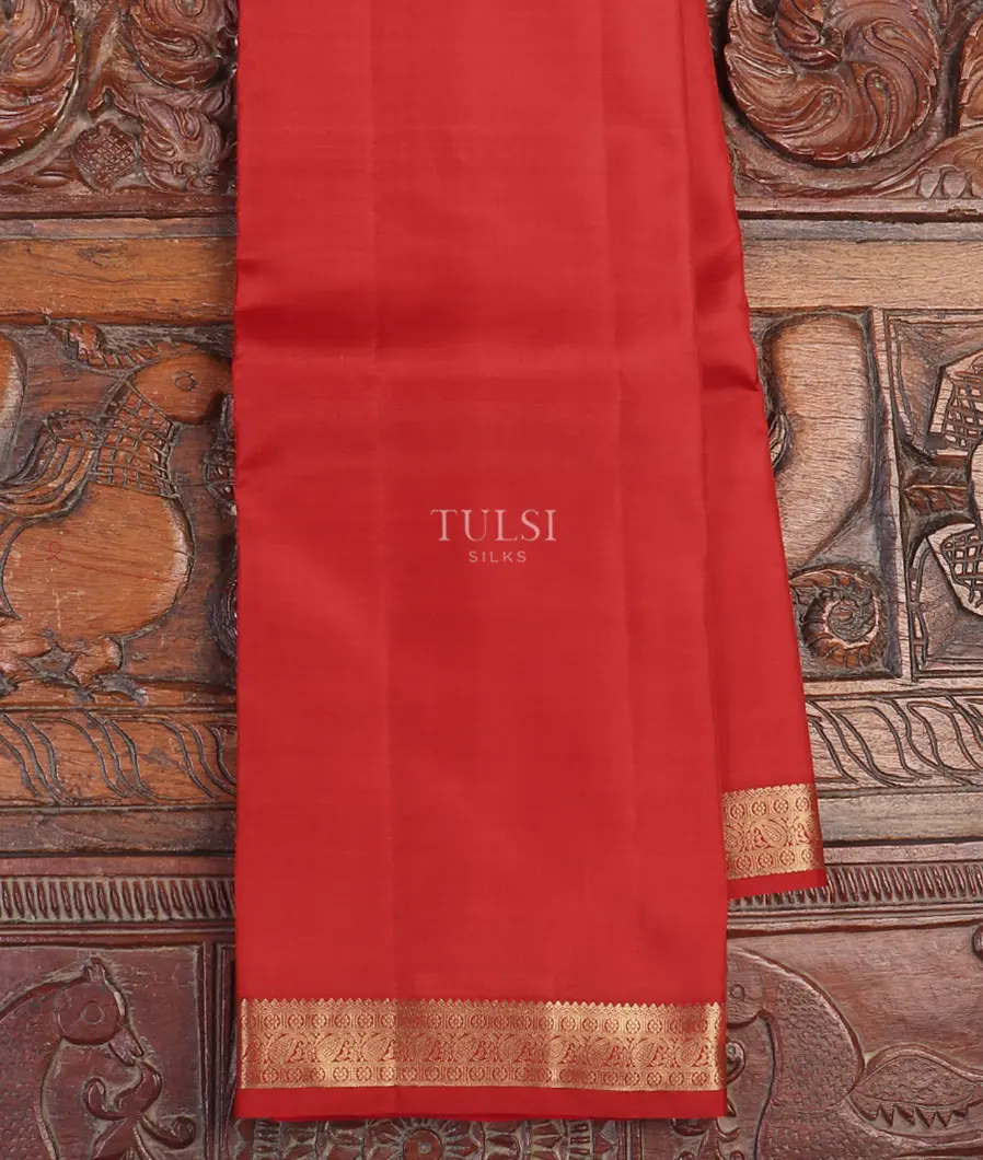 Red Soft Silk Saree T562821-image