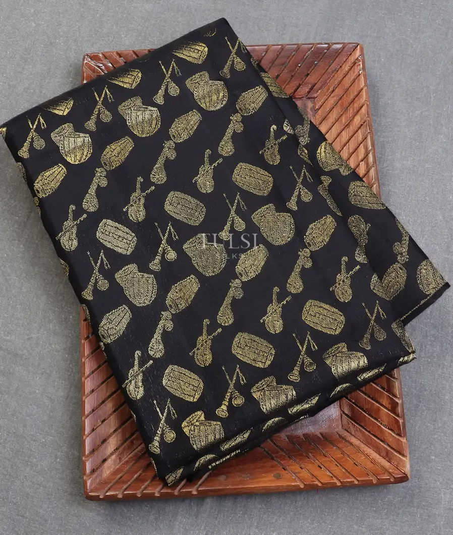 Black Kanjivaram Silk Blouse T572451-image